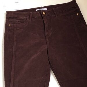 Sam Edelman Brown Corduroy Pants Stiletto Skinny Ankle High Rise Size 14 32 NEW